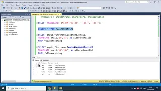 52 TRANSLATE FUNCTION IN SQL