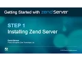 Step 1 Installing Zend Server