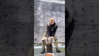 Chop that wood! #camping #woodenboat #woodfure #woodstove