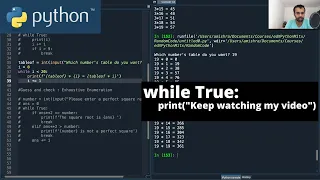 6 while loops in Python How to print table of 19