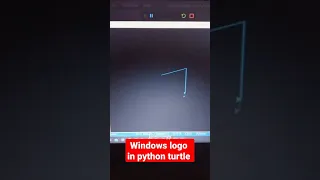 How to Draw Windows Logo Using Python Turtle Instagram Reels WhatsApp Status Python - Shorts