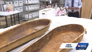 Asylum Hill dig uncovers rare cast iron casket