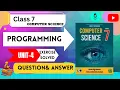 UNIT 4 EXERCISE FULL SOLVED PROGRAMMING CLASS 7 COMPUTER SCIENCE GRADE 7 NBF REAL LIFE STUDY