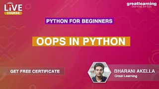 Python for Beginners - Live Course OOPS In Python Python Programming Great Learning