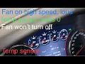Radiator Fan on full blast won t turn off even with car off not running How to fix it GMC Chevy