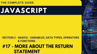 More about return statement in JavaScript Hindi JavaScript The Complete Guide