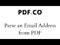 How to Extract Email Address in PDF using PDF co and Zapier