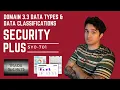 Security Domain 3 3 Data Types Classifications - SY0-701 FULL COURSE