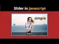 simple responsive Image slideshow in pure javascript