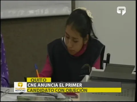 CNE anuncia el primer candidato con objeción
