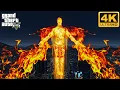 GTA 5 - Human Torch Fire Powers Mod First Release Gameplay