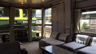 サロンカーなにわ 瀬戸大橋ツアー 終点大阪到着 いい日旅立ち 