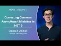 Correcting Common Mistakes in NET 9 - Brandon Minnick