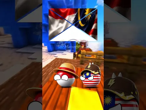 KEREN‼️ Jika Bendera Indonesia Dan Malaysia Digabung 🤩