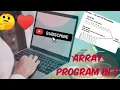 1D ARRAY AND 2D ARRAY