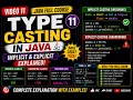 Java Full Course in Tamil 11 - Type Casting in Java Implicit Explicit Type Conversion