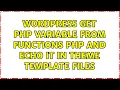 Wordpress get php variable from functions php and echo it in theme template files 3 Solutions