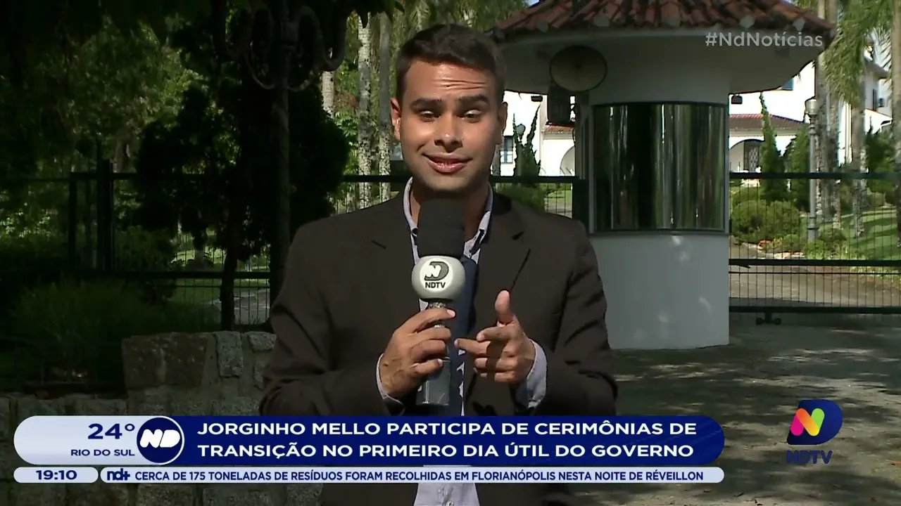 Jorginho Mello participa de cerimônias de transição no primeiro dia útil do governo