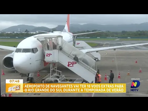 Temporada de verão 2023/2024: mais voos entre Navegantes e Passo Fundo para atender a demanda