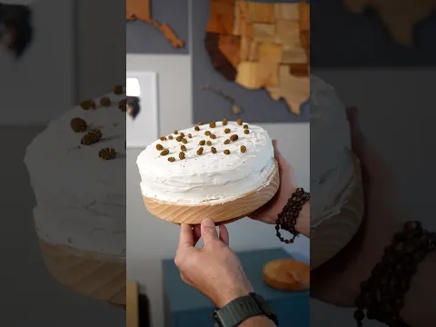 I turned an alder tree into ice cream cake #trees #icecream #shorts