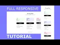 Full responsive price plan card tutorial using HTML and CSS