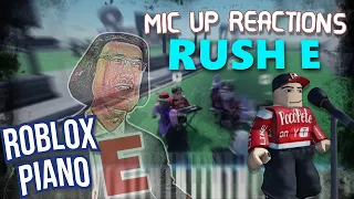 Playing RUSH E Live Roblox Mic Up Reactions