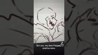 Underfell Pepper Was Raised By Papyrus Undertale Underfell Frisk Papyrus Roseverse 