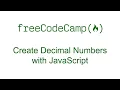 Create Decimal Numbers with JavaScript