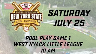 2026 NYS Little League Baseball Championship - Pool Play Game 1