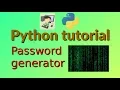 Password generator - Python project for beginners 12