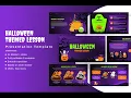 Halloween Themed Lesson Presentation Template Fun Festive Slides for Educators
