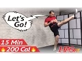 Download Lagu 15 Min Cardio Kickboxing Workout Routine for Fat Loss - Aerobic Kick Boxing Training - Cardio Boxing
