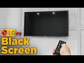 LG TV Black Screen Fixed Easily At Home