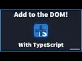 Create HTML using TypeScript