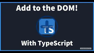 Create HTML using TypeScript