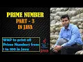 Program to Print All Prime Numbers between 1 to 100 in Java Prime Numbers from 1 to 100 in Hindi