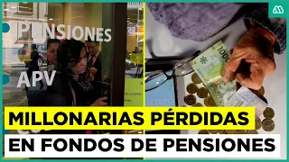 Alarma por rentabilidad de fondos de pensiones: Registran millonarias pérdidas este mes
