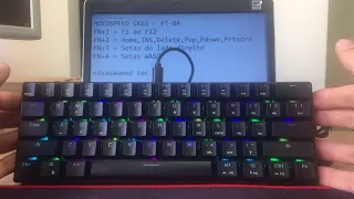 Motospeed CK61 RGB - Como usar o teclado 60% ANSI - ABNT2