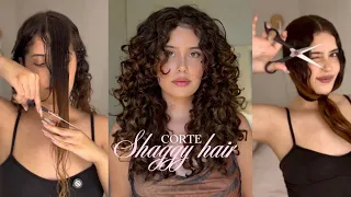 cortei meu cabelo: shaggy hair ✂️💇🏻♀️ novo corte!