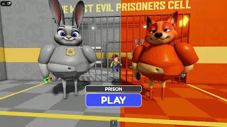 JUDY'S & NICK'S PRISON RUN Obby - Full Walkthrough (No Deaths) 4K