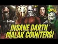 Darth Malak Counters Nightsister Zombie LEAD Grievous IG-88 and Kylo Ren SWGoH