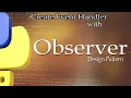 OBSERVER Design Pattern with Event Handler code example