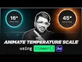 Temperature Scale Animation Using Linear Expression After Effects
