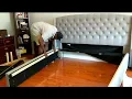 Structube Furniture King Size Tufted Bed Assembly based on Instructions TIY I Ravel King Bed