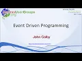 AP Event Driven Programming Part I With John Colby
