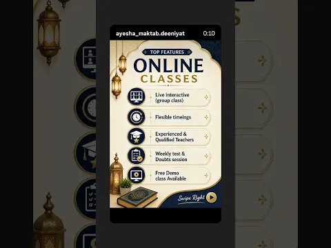Ayesha Maktab Deeniyat – Admissions Open 2026 📢