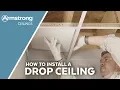 How to Install a Drop Ceiling Armstrong Ceilings for the Home