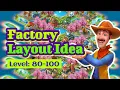 Factory Layout Idea Level 80-100 Beautiful Design Idea