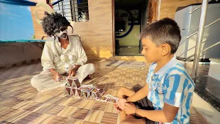 भुताने माऊलीसाठी पात्यांचा बंगला बनवला 😂#भांडण