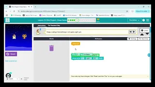 Code org Course C Lesson 13 Learn to Code with Block Coding Tutorial